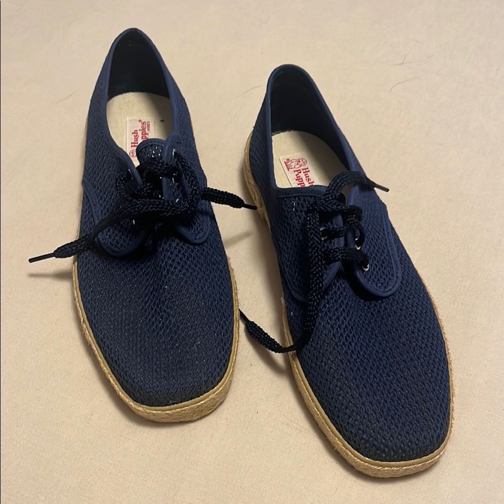 Navy Blue Men's Mesh Shoes